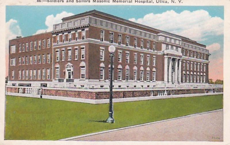 New York Utica Soldiers and Sailors Masonic Memorial Hospital