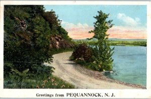 1924 Greetings from Pequannock NJ Postcard