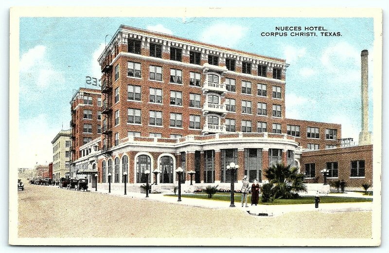 Postcard TX Corpus Christi Nueces Hotel 1915 View B3