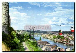 Modern Postcard Namur Vallee of the Meuse and Teleferique