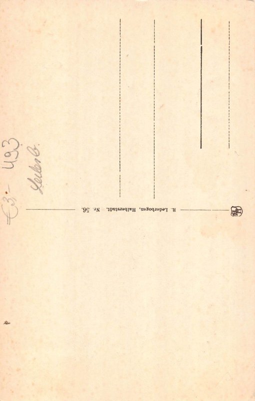 A223 Germany Teutoburger Wald Externsteine Chapel Platform vintage postcard