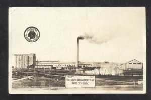 RPPC RAPID CITY SOUTH DAKOTA SD CEMENT PLANT ADVERTISING REAL PHOTO POSTCARD