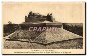 Postcard Old Soldier Doaumont Law Army