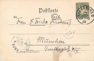 Germany Nuremberg castle western view 1900