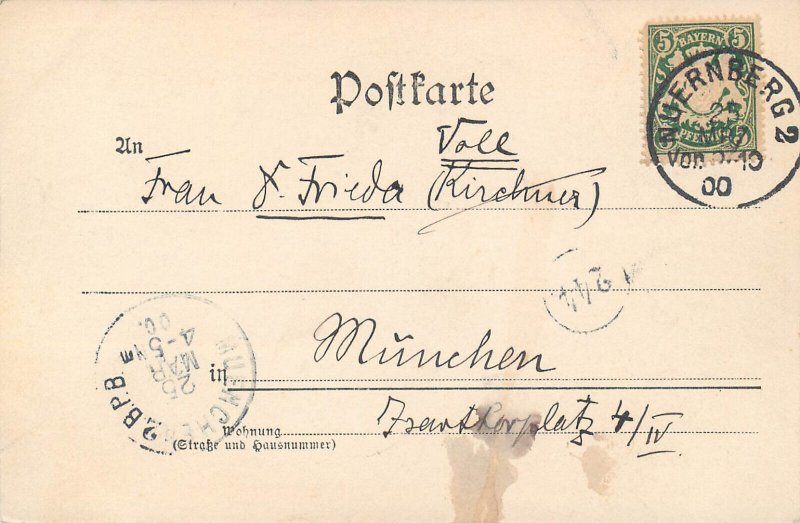 Germany Nuremberg castle western view 1900