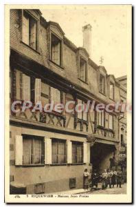 Postcard Old House Riquewihr Jean Preiss