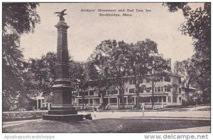 Massachusetts Stockbridge Soldiers Monument And Red Lion Inn Albertype