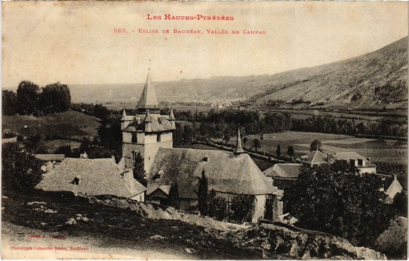 CPA Eglise de Baudéan, Vallée de Campan (110591)