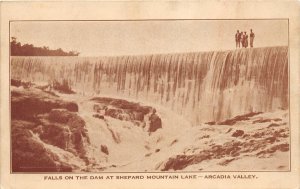 G82/ Banner Shepard Mountain Lake Missouri Postcard 1908 Fall at Dam