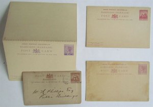 BARBADOS lot of 4 ANTIQUE POSTCARDS