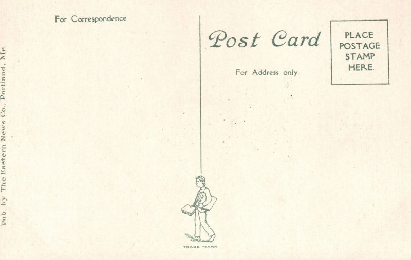 Vintage Postcard End Of Orr's Island From Great Island Portland Maine TENC Pub.