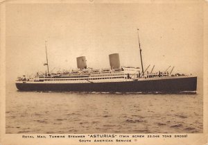 SS Asturias Royal Mail Unused 