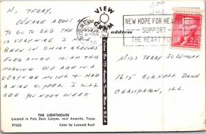 Postcard LIGHTHOUSE SCENE Amarillo Texas TX AM8111