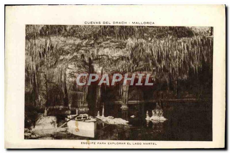 Postcard Old Cuevas del Drach Mallorca