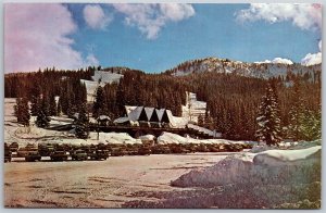 Vtg Utah UT Mt Majestic Manor & Motor Lodge Brighton Bowl Ski Area Postcard