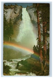 Vintage Yosemite National Park California Nevada Fall Postcard P148