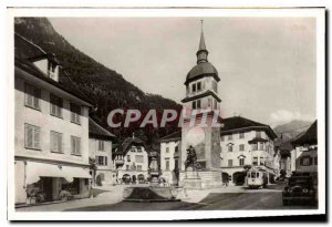 Modern Postcard Altdorf Dorfplatz mit Telldenkmal