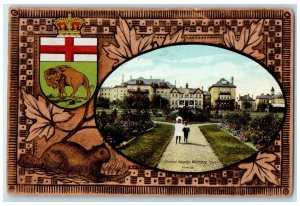 1916 General Hospital Winnipeg Manitoba Canada Antique Posted Postcard