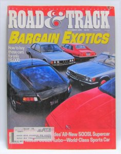 Road & Track December 1989 Vintage Magazine Bargain Exotics 