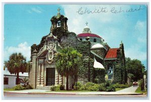 c1950 Church Christ Founded 1827 Cross Bell Tower Pensacola Florida FL Postcard