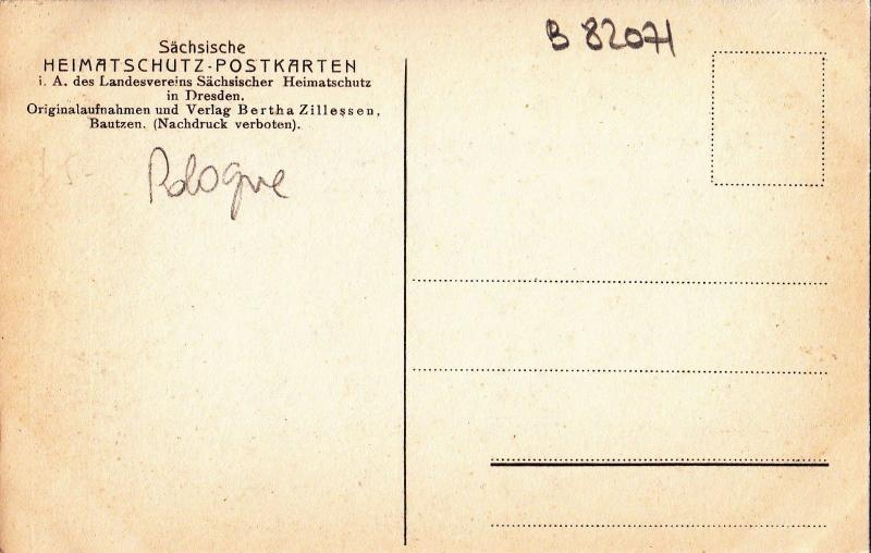 B82071 weberhauschen in waltersdorf types childrens  poland front/back image