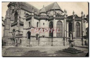 Old Postcard Clermont Apse of the & # 39eglise