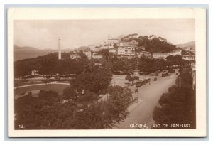 Gloria Hill Birds Eye View Rio De Janeiro Brazil UNP WB Postcard W8