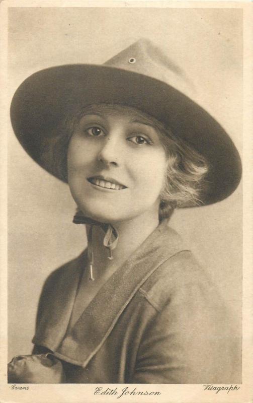 American actress of the silent era Edith Johnson 