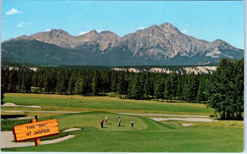 JASPER NATIONAL PARK, Alberta  . Canada  View of the 9th HOLE   c1950s