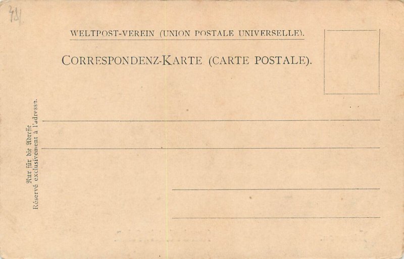 Lebanon cedar forest old postcard