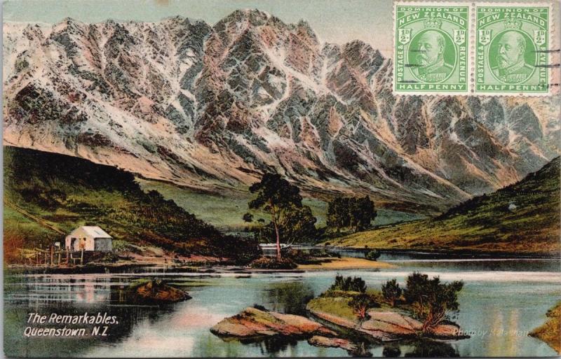 The Remarkables Queenstown NZ New Zealand FT Series 1290 Postcard E33