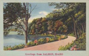 Idaho Greetings From Salmon Road Scene