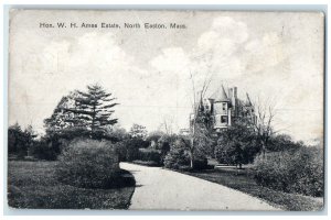 1912 Hon W. H. Ames Estate Trees North Easton Massachusetts MA Posted Postcard