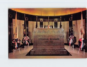 Postcard Cenotaph, Lincoln Tomb, Springfield, Illinois