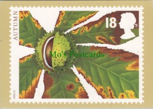 Post Office Postcard - Stamp, Autumn, Horse Chestnut Ref.RR15891