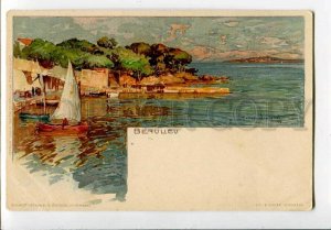 3085278 FRANCE Beaulieu Wielandt 1899 year Vintage lithograph