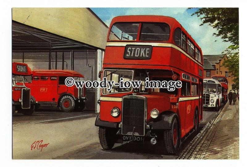 tm6130 - Potteries Motor Traction, Titan TD4, Artist - G.S.Cooper - postcard 