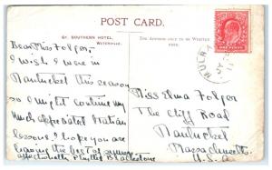 1911 Great Southern Hotel, Waterville, County Kerry, Ireland Postcard