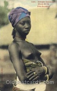 Fille Soussou African Nude Unused 