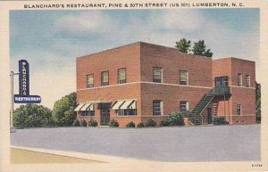 North Carolina Lumberton Blancherds Restaurant