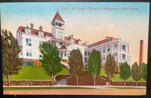 Vintage Postcard 1907-1915 St. Joseph's Hospital, Bellingham, Washington (WA)