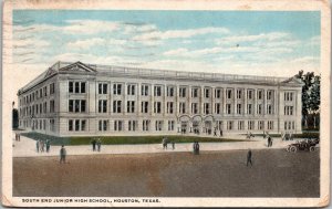 Vintage Postcard SOUTH END JUNIOR HIGH SCHOOL, HOUSTON, TEXAS KC9