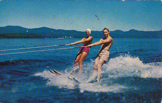 Water Skiing At The Allen A Resort Wolfeboro New Hampshire 1958