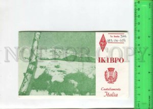 466969 1987 year Italy Castellamonte radio QSL card to USSR
