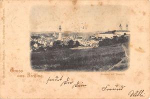 Freising Germany Birdseye View Of City Antique Postcard K18889