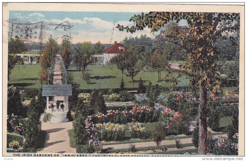 SARATOGA SPRINGS, New York; The Irish Gardens of Inniscarra, Chauncey Olcot...