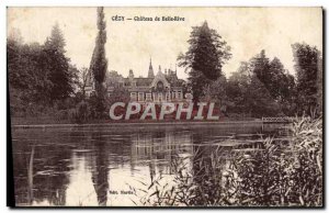 Old Postcard Cezy Chateau De Belle Rive