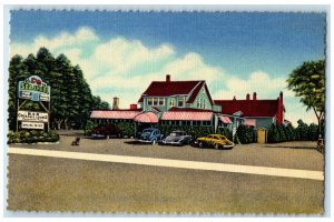 c1940's Sea Shell Restaurant Bar & Cocktail Lounge Madison Connecticut Postcard