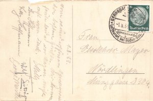 A220 Germany Stuttgart 1933 State Theater vintage postcard