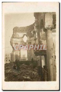CARTE PHOTO Militaria Ruins 1919